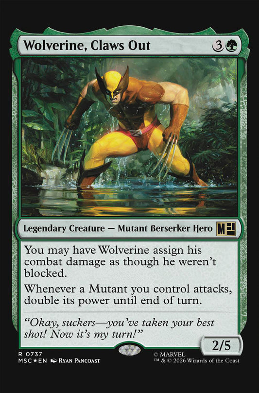 WOLVERINE #22 CLASSIFIED ARTIST MAGIC THE GATHERING VAR CVR B