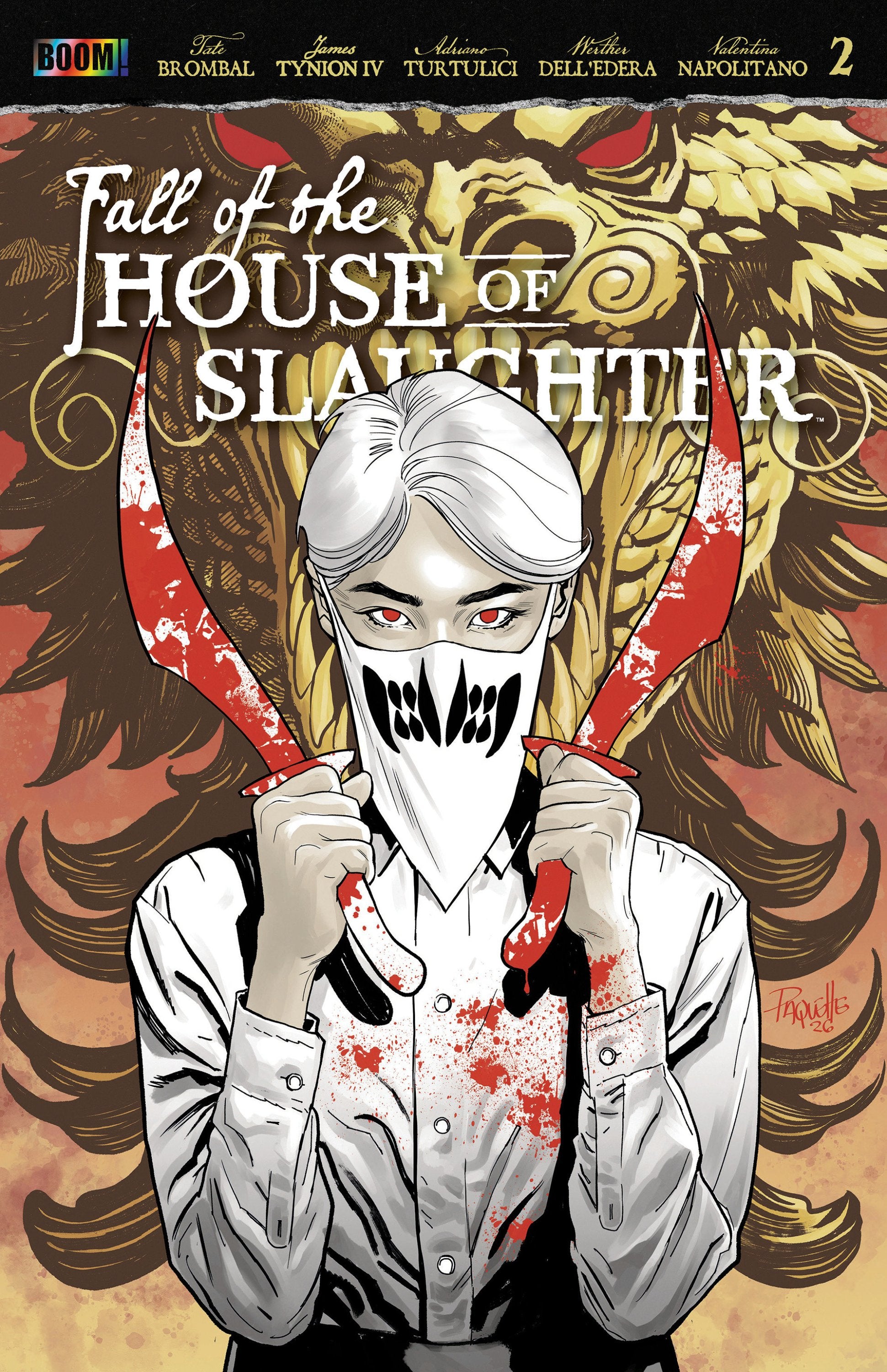 FALL OF THE HOUSE OF SLAUGHTER #2 G FOC REVEAL VAR DRESSED PAQUETTE CVR G