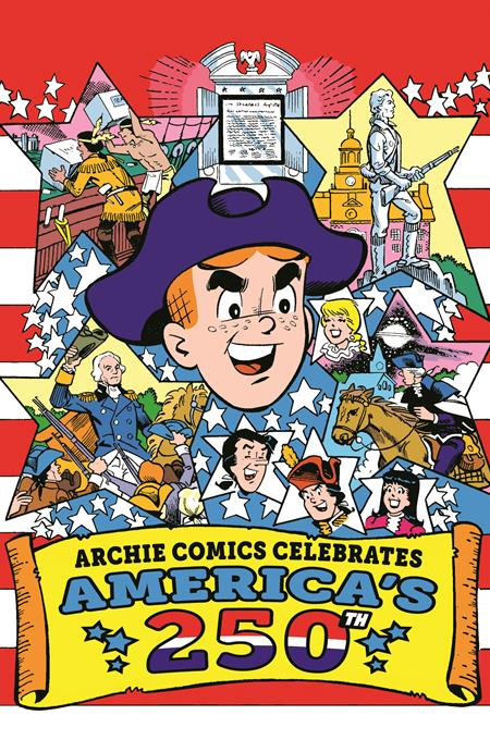 ARCHIE COMICS CELEBRATES AMERICAS 250TH ONE SHOT CVR B STAN GOLDBERG LIFE WITH ARCHIE RETRO FULL ART VAR