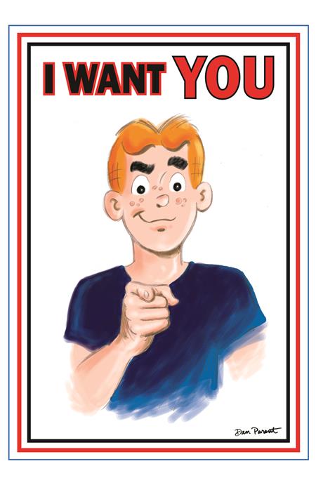 ARCHIE COMICS CELEBRATES AMERICAS 250TH ONE SHOT CVR C DAN PARENT UNCLE SAM POSTER ART VAR