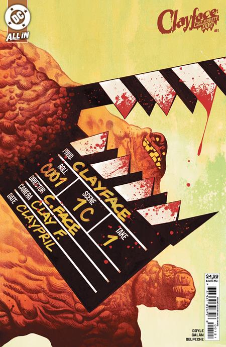CLAYFACE CELEBRITY DIRT #1 CVR B MIKE DEL MUNDO CARD STOCK VAR (OF 6)