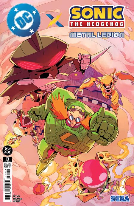 DC X SONIC THE HEDGEHOG THE METAL LEGION #3 CVR A PABLO M COLLAR OF 5