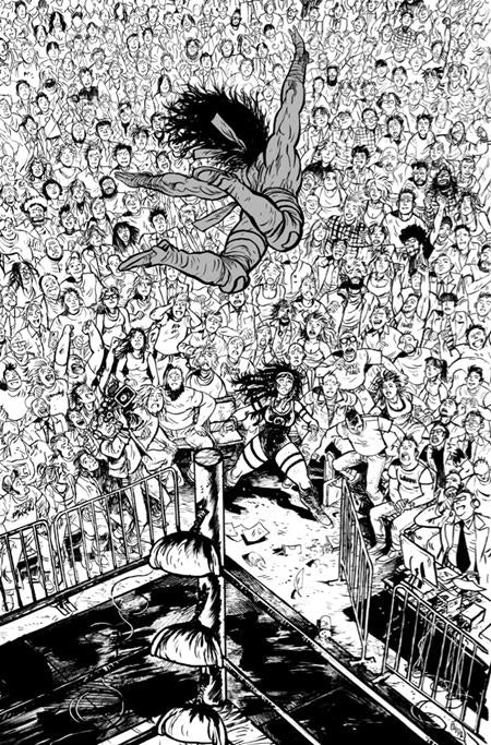 DO A POWERBOMB BLACK AND WHITE #1 CVR D DANIEL WARREN JOHNSON VAR (OF 3)