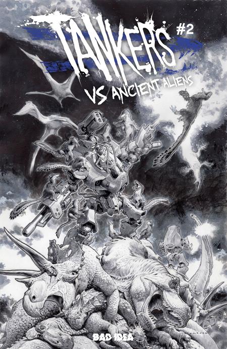 TANKERS VS ANCIENT ALIENS #2 CVR E INC 1: 50 LEWIS LAROSA BW VAR (OF 4)