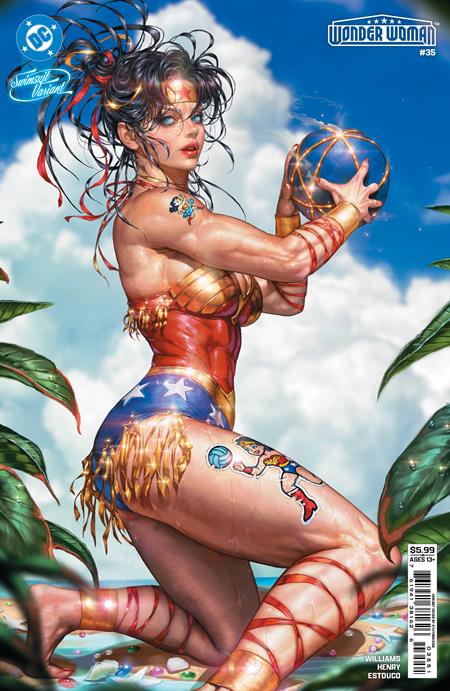 WONDER WOMAN #35 CVR E KYUYONG EOM SWIMSUIT CARD STOCK VAR