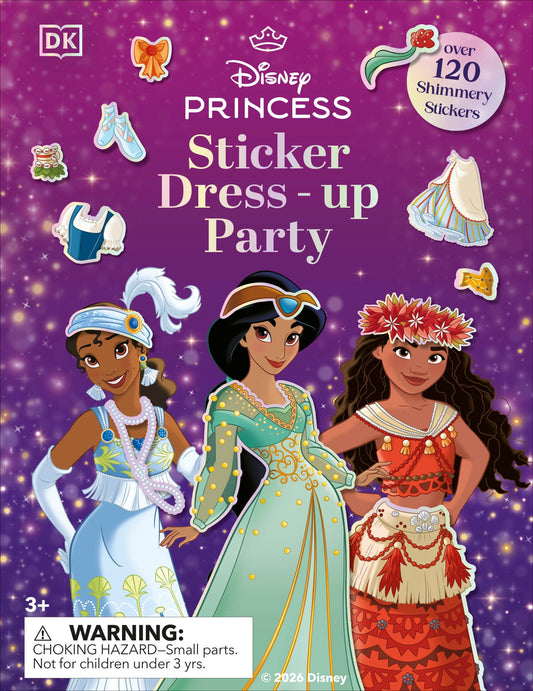 DISNEY PRINCESS STICKER DRESS UP PARTY TP