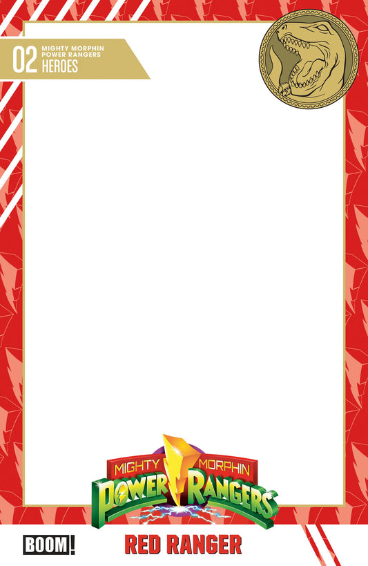 MIGHTY MORPHIN POWER RANGERS 2026 #2 D TRADING CARD BLANK SKETCH VAR CVR D