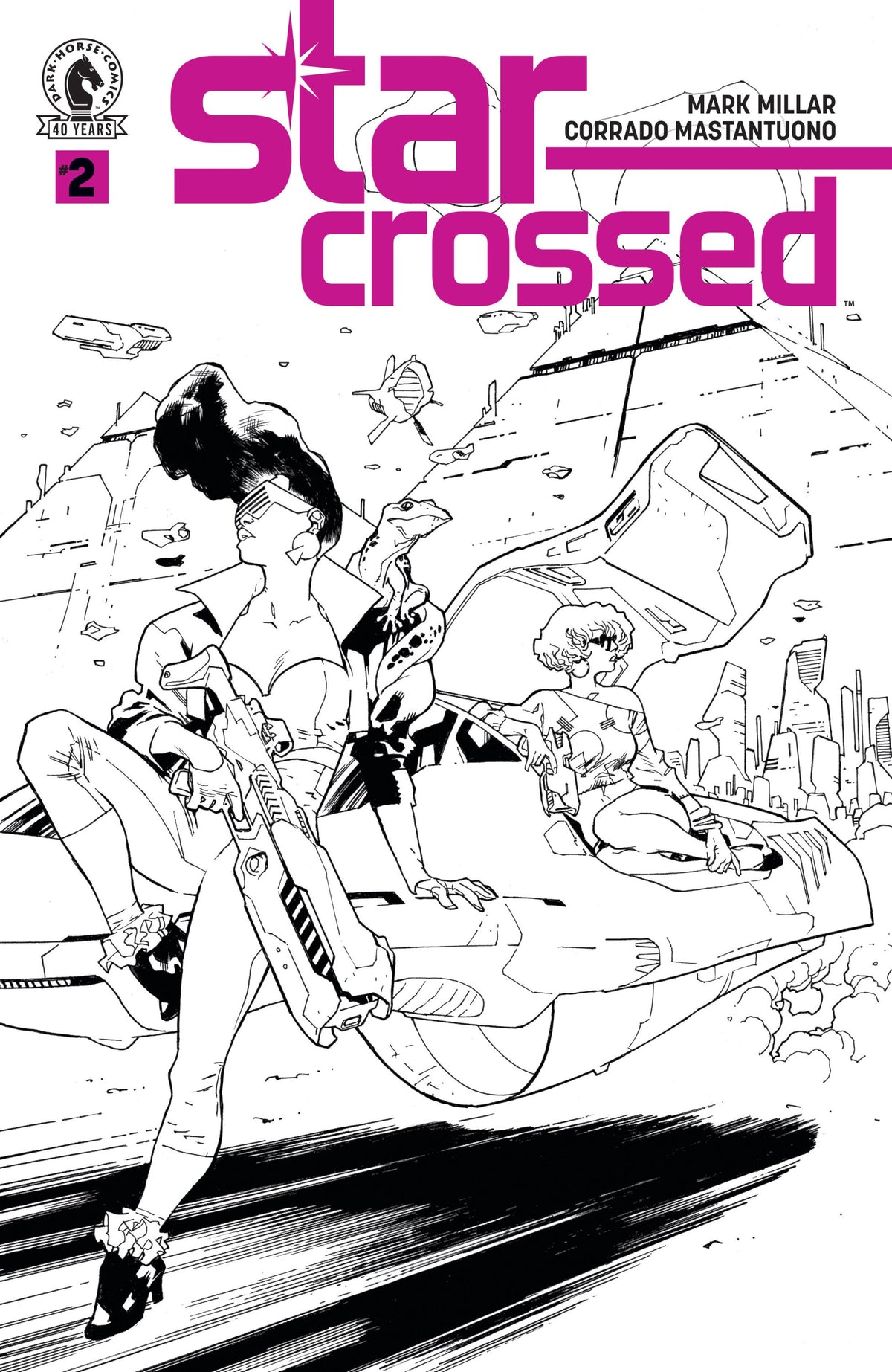 STAR-CROSSED #2 CVR B BW STUART IMMONEN