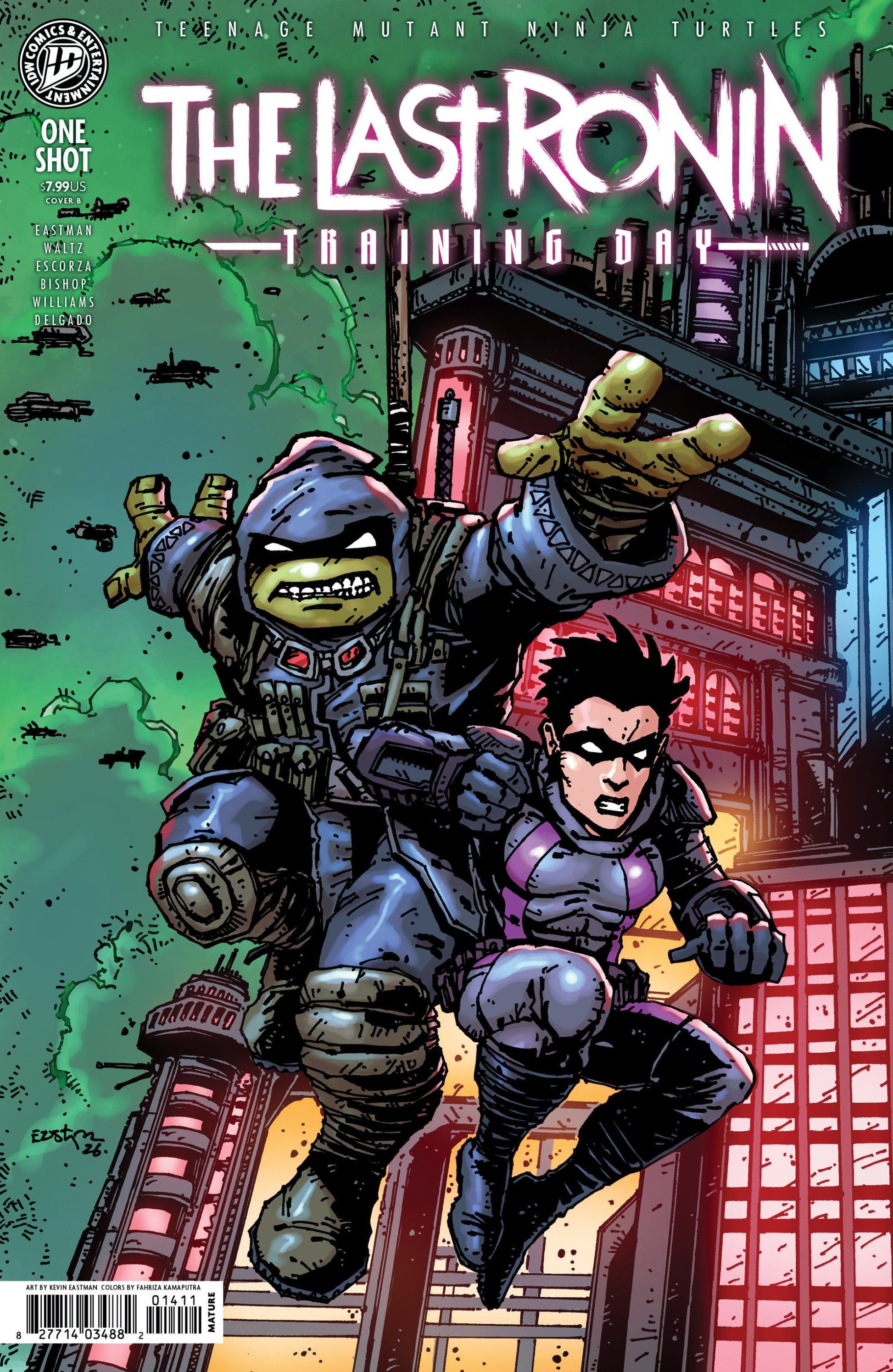 TEENAGE MUTANT NINJA TURTLES THE LAST RONIN--TRAINING DAY VAR B EASTMAN CVR B