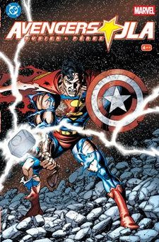 AVENGERS JLA #4 FACSIMILE EDITION CVR D GEORGE PEREZ WRAPAROUND FOIL VAR