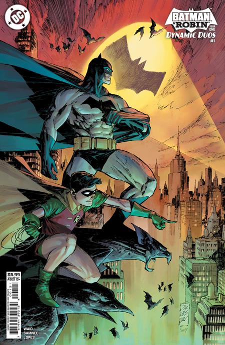 BATMAN AND ROBIN YEAR ONE DYNAMIC DUOS #1 CVR B MARC SILVESTRI CARD STOCK VAR OF 12