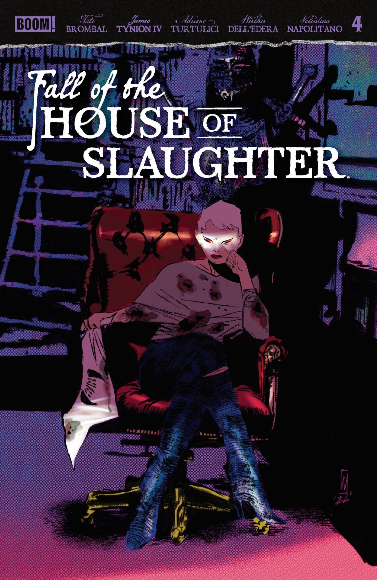 FALL OF THE HOUSE OF SLAUGHTER #4 B MAIN FULL ART DELLEDERA CVR B