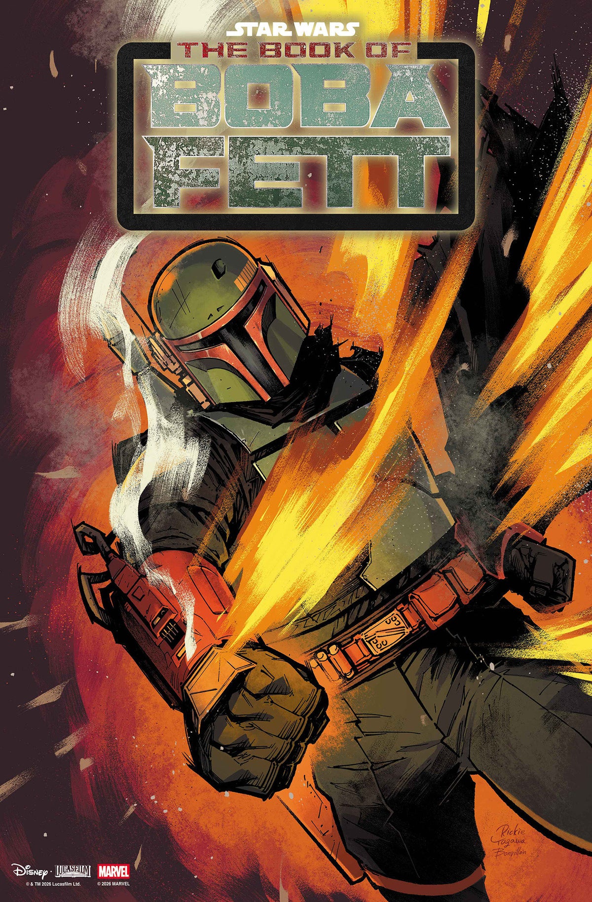 STAR WARS THE BOOK OF BOBA FETT #1 RICKIE YAGAWA FOIL VAR CVR D