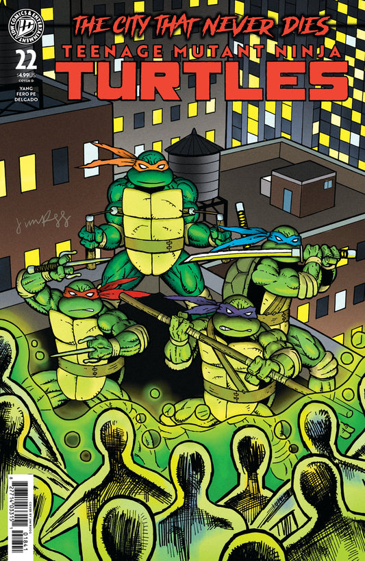 TEENAGE MUTANT NINJA TURTLES #22 VAR D RUGG CVR D