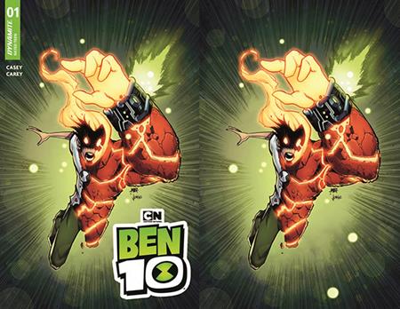 BEN 10 #1 CVRS ZI & ZJ CHRIS !MBER HEATBLAST DYNAMITE COM EXCLUSIVE BUNDLE OF 2 VAR