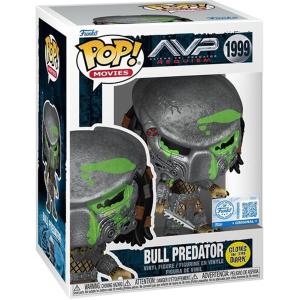 POP MOVIES Aliens vs. Predator: Requiem Bull Predator Bloody Glow-in-the-Dark Exclusive Vinyl Figure