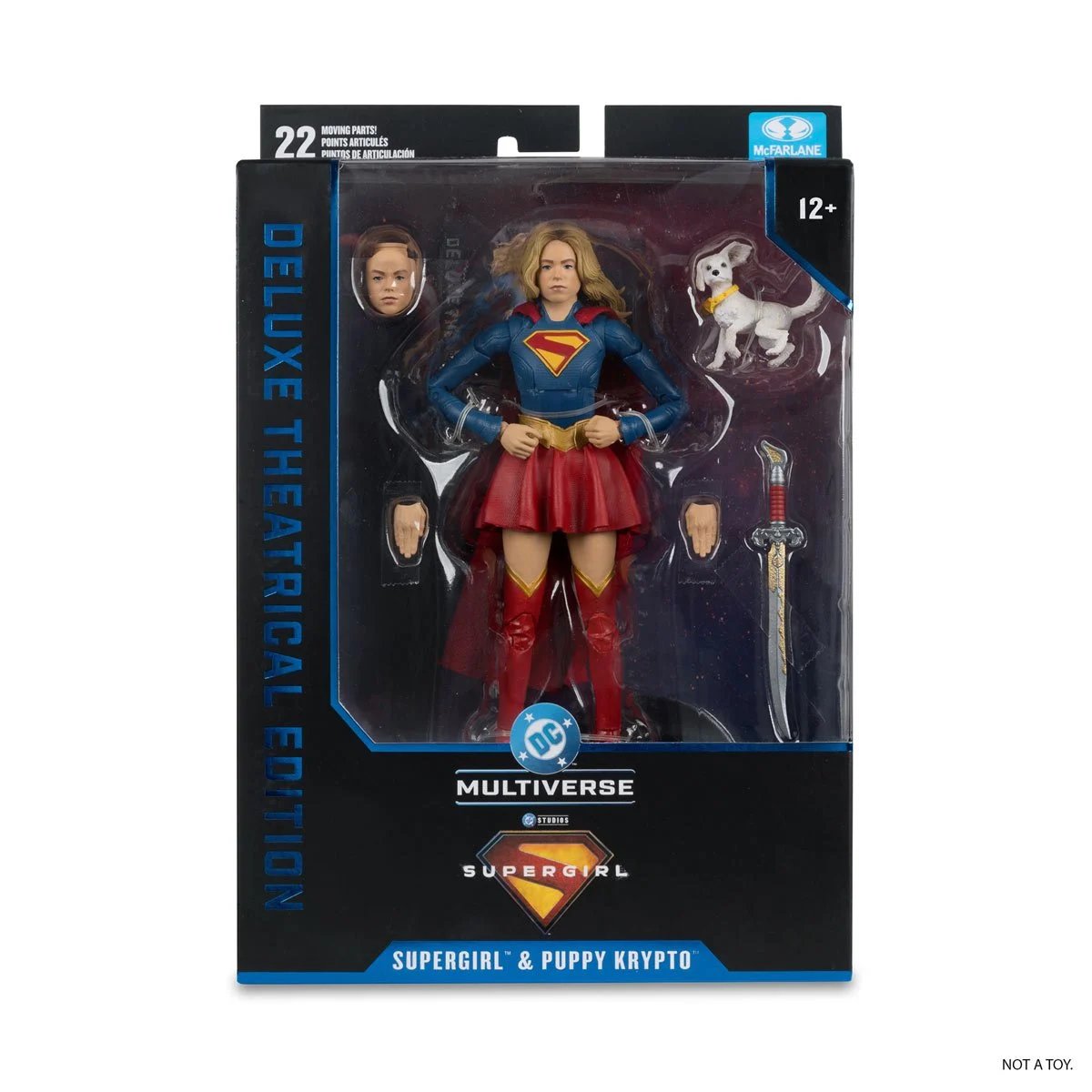 DC Multiverse Deluxe Theatrical Edition Supergirl with Baby Krypto Action Figure