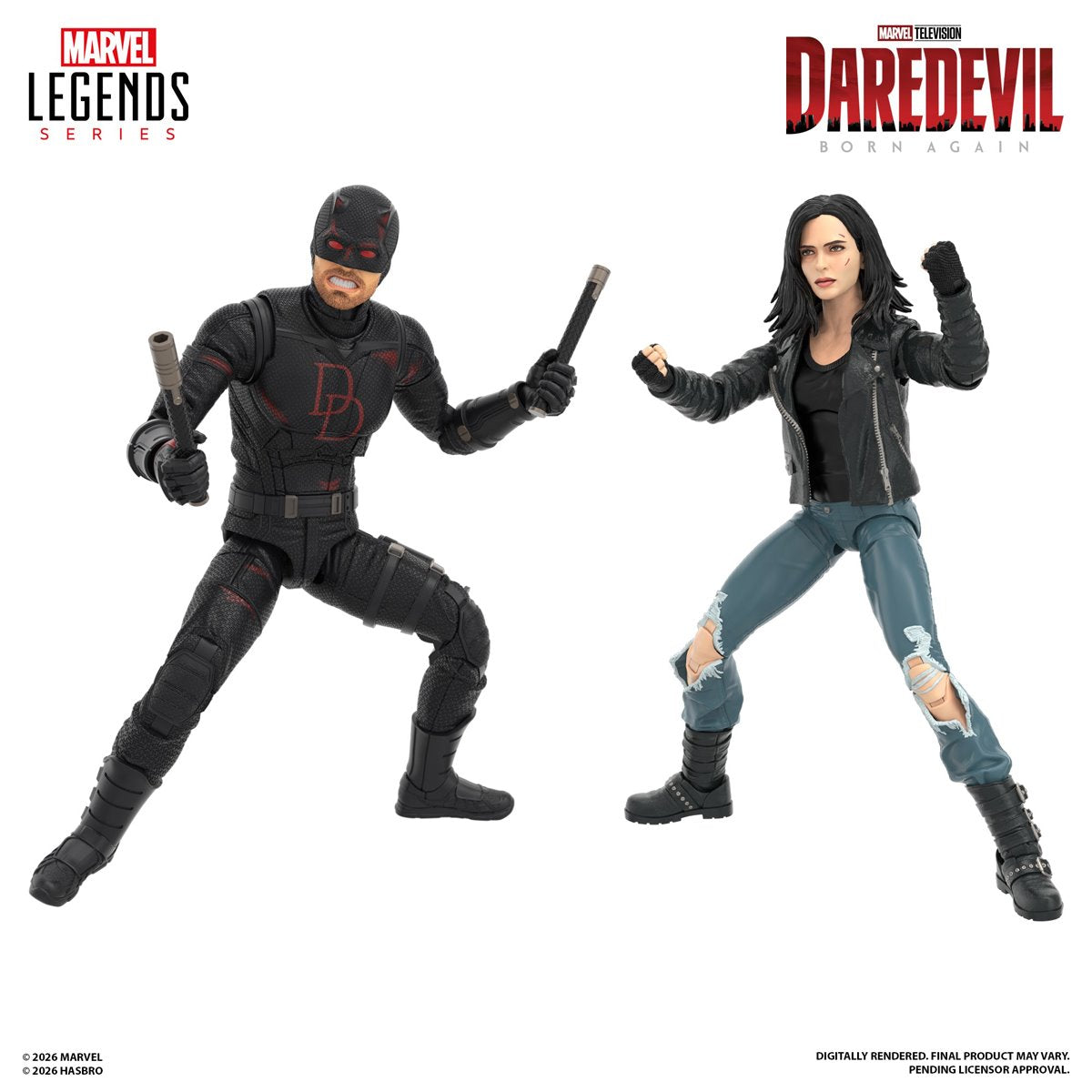 Daredevil: Born Again Marvel Legends Series Daredevil & Jessica Jones 6-Inch Action Figures *PRE-ORDER*