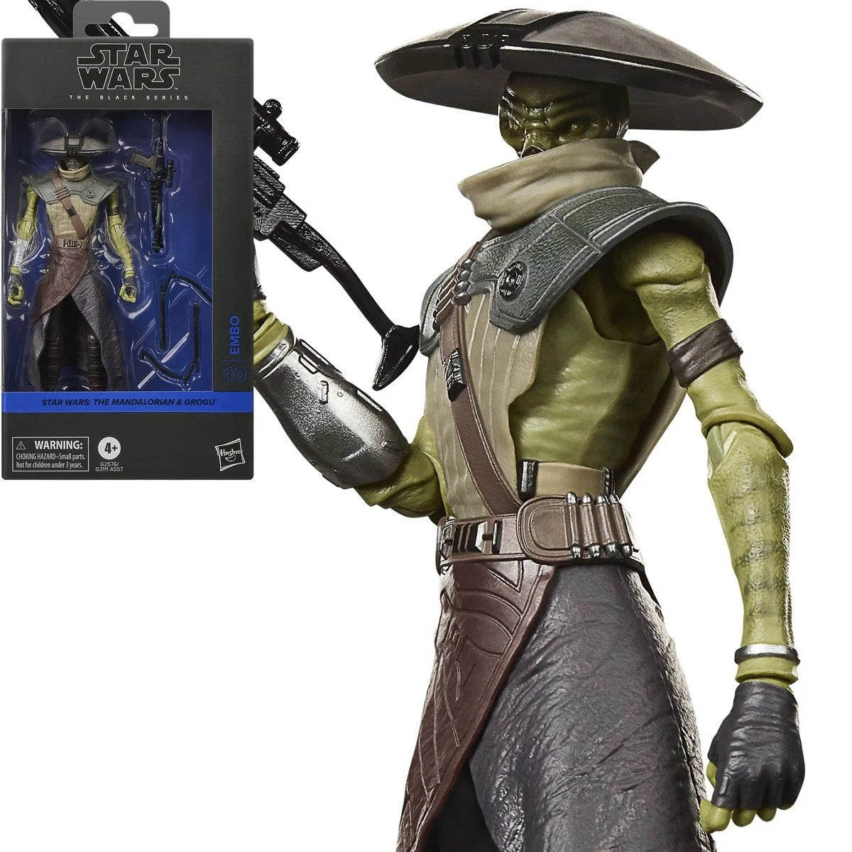 Star Wars Black The Mandalorian and Grogu Embo Action Figure