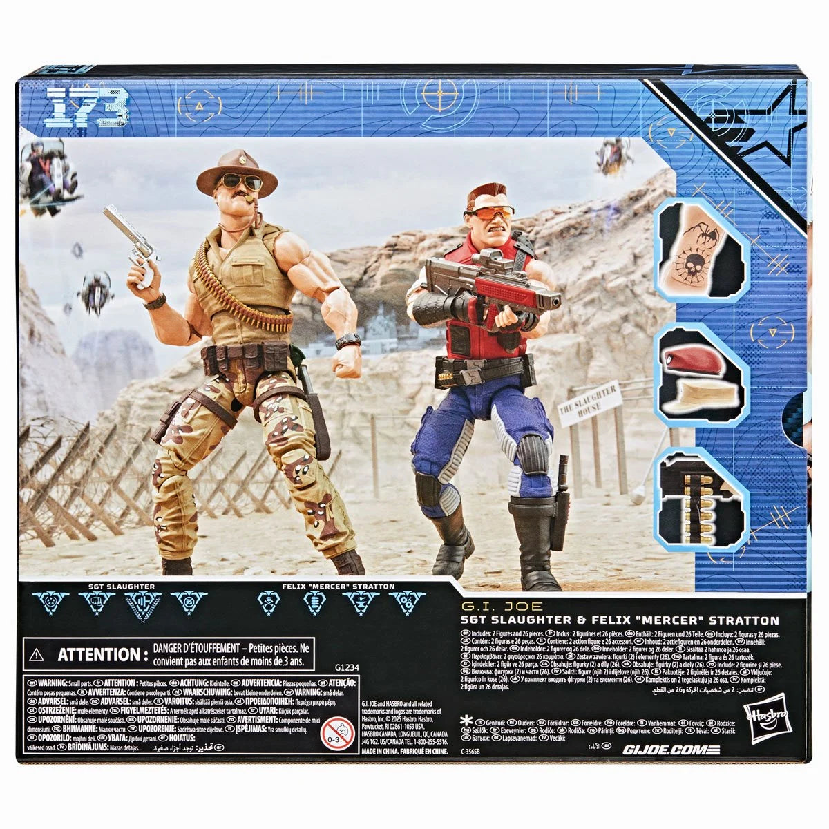 G.I. Joe Classified Series Sgt Slaughter & Felix "Mercer" Stratton Action Figure 2-Pack