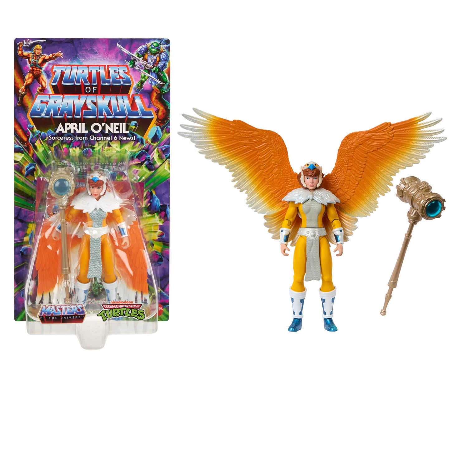 Masters of the Universe x Turtles of Grayskull Origins April Oneil Action Figure