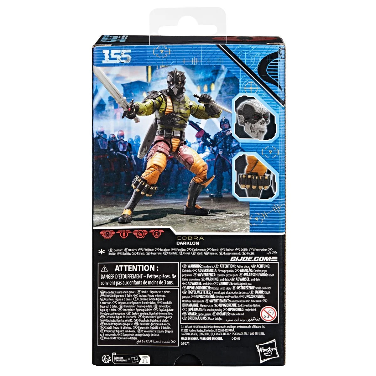 G.I. Joe Classified Series Iron Grenadiers Darklon Action Figure