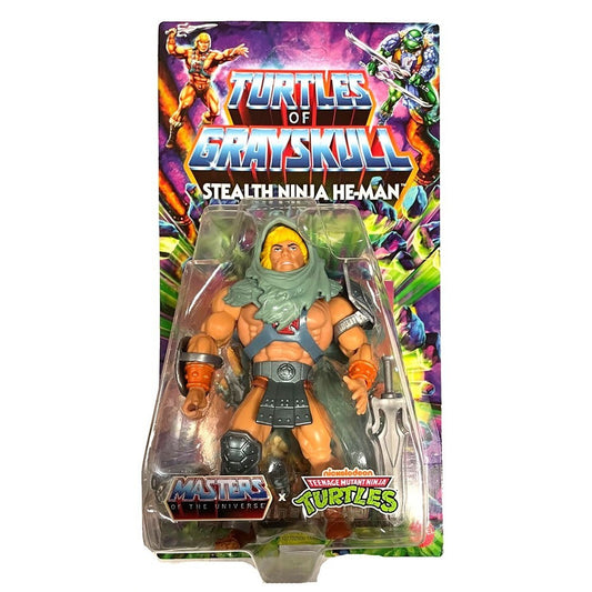 Masters of the Universe x Turtles of Grayskull Origins Stealth He-Man Action Figure