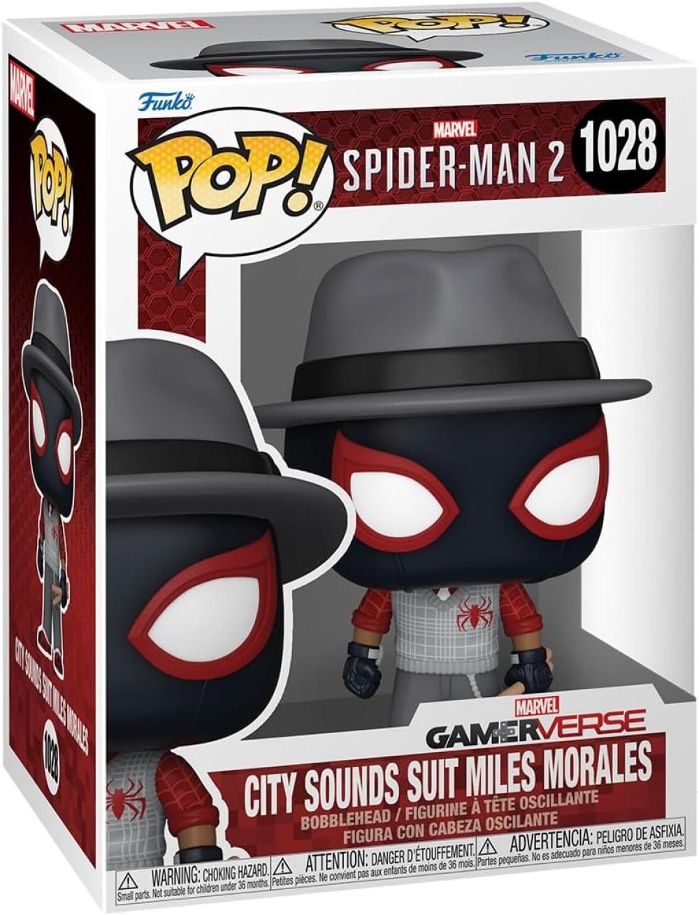 Pop Games Spider Man 2 City Sounds Miles Vinyl Figure